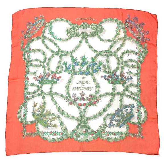 Hermès Carré 90 IVORY Silk scarf - Picture 1 of 3